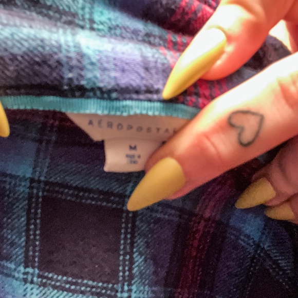 Super Soft Blue and Red/Pink Flannel - Picture 6 of 6